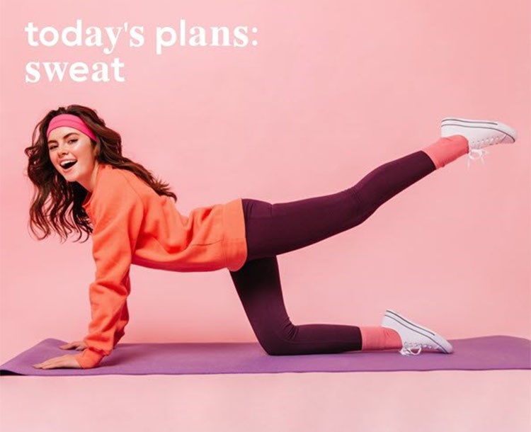 Today's plans: Sweat!